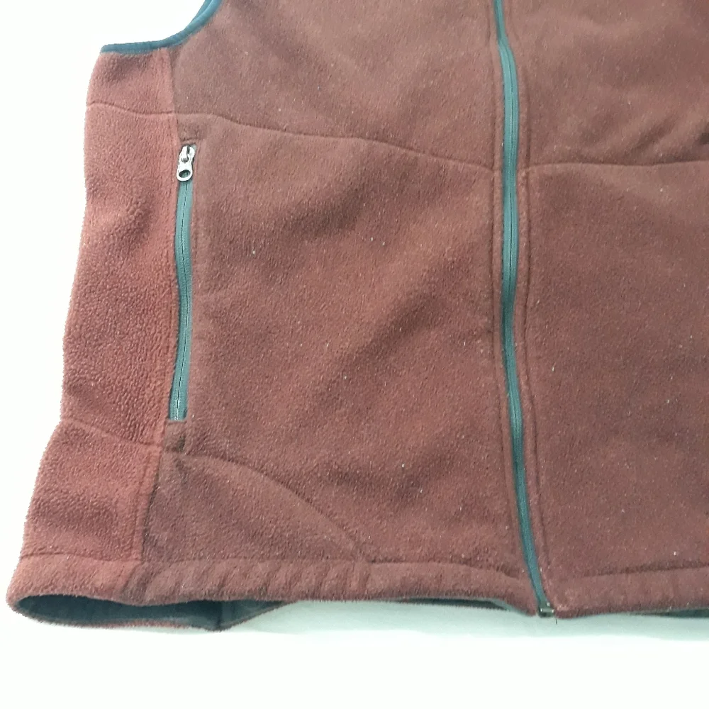 REI Women's Burgundy Fleece Vest Size XL